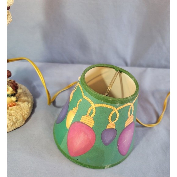 Christmas Table Desk Lamp w/Santa Claus & Snowman & Penguin Vintage 13''Tall - Picture 6 of 9